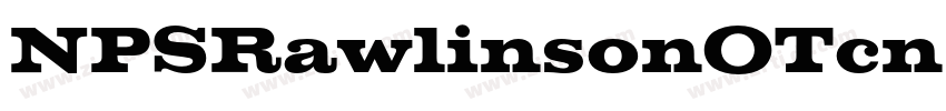 NPSRawlinsonOTcn Bol字体转换